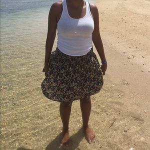 Scrunched waist skirt